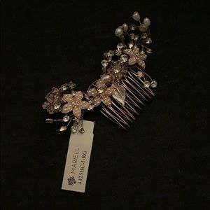 Rose gold hair comb NWT